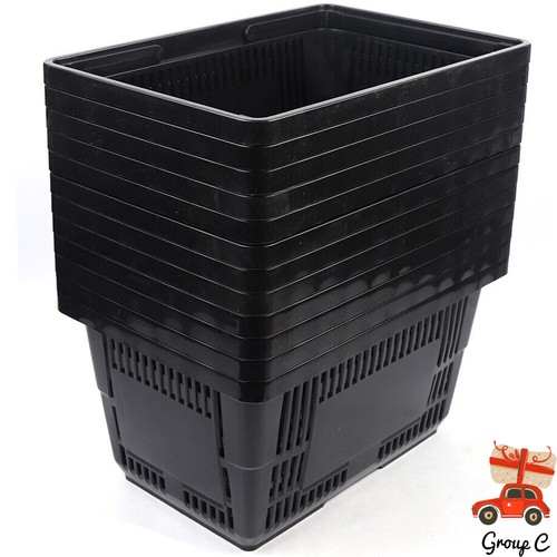 12x plastic shopping basket - shopping,