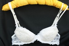 Lise Charmel White Bra 34A Underwired With Embroidery & Swarovski Crystals