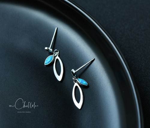 Marquise opal stud earrings - marquise,
