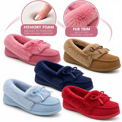 Womens memory foam moccasin - womens,