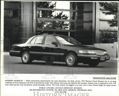 1991 press photo 1992 mercury - 1992,