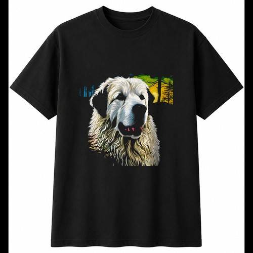 Detailed pyrenean mountain dog - pyrenean,