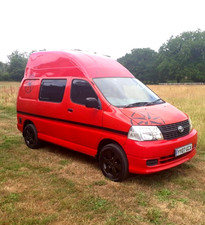 Toyota Hiace High Top Campervan Red