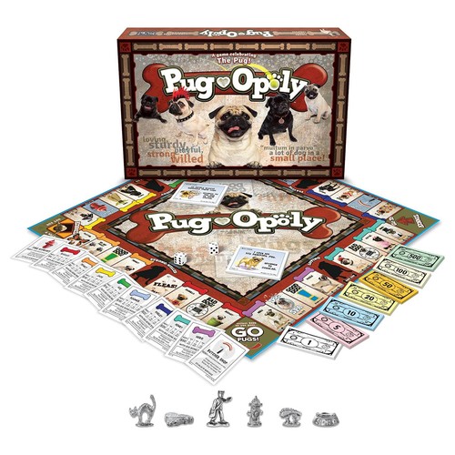 Pug opoly board game - pug-opoly,