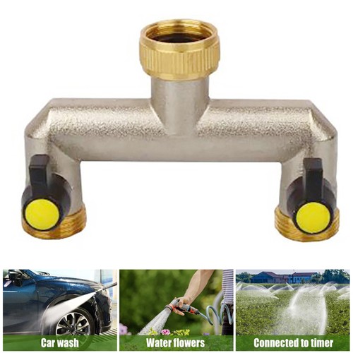Tap hose splitter - splitter, brass