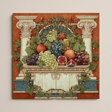 Roman Fruit Ceramic Tile Mural