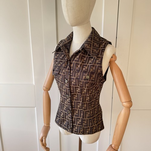 1980 1990 fendi zucca vest - 1980-1990,