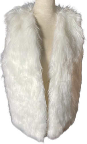 Women white faux - faux, fur