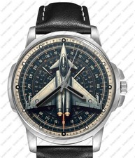 Eurofighter Typhoon Military Fighter Jet Art Rare Unique Beautiful Wrist Watch