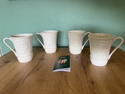Belleek mugs cream set - belleek, of