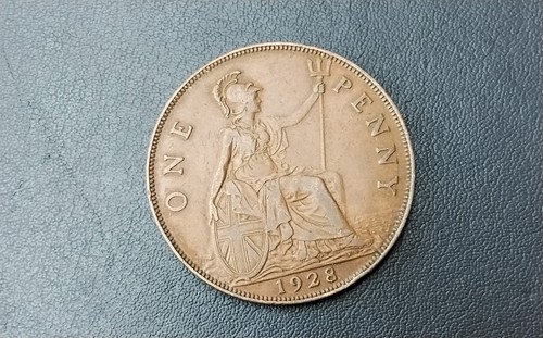 British one penny - , 1928