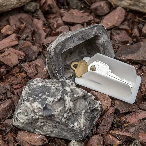 Door key rock - hide, hidden