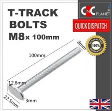 T-Slot M8 x 100mm T-Slider