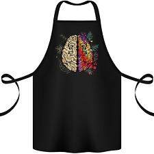 Science vs Artistic Brain Art IQ Physics Cotton Apron 100% Organic