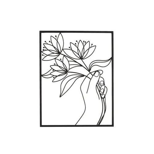 Dunelm framed flower bunch - framed,