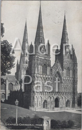 Lichfield cathedral from - cathedral, south