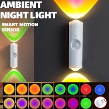 Magnetic Rechargeable LED Smart RGB Gradient Motion Sensor Ambient Night Lights