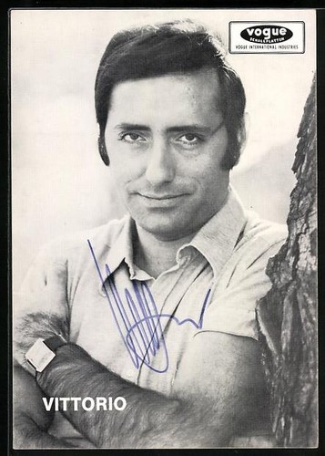 Postcard musician vittorio - musician,