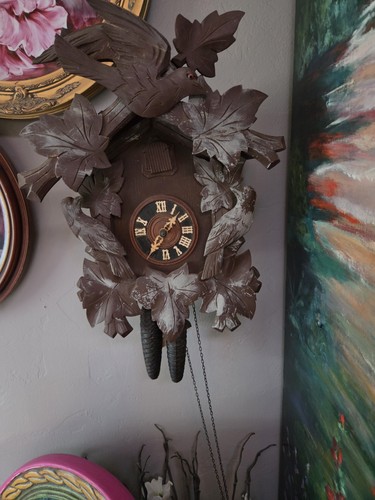 Vintage black forest wood - black,
