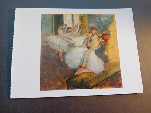 Edgar degas art postcard - degas,