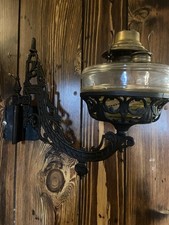 Antique  Cast Iron Oil lamp