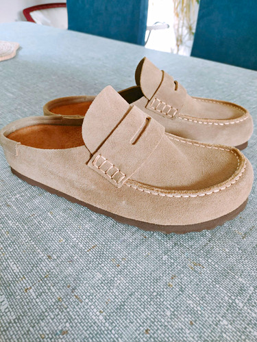 Birkenstock naples taupe suede - taupe,