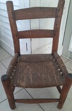 Antique Primitive Rush Woven