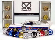 STAFFS SLOT CARS UK ALUMINIUM ALLOY AND ANODISED WHEEL RANGE SOLD BY WSR3D