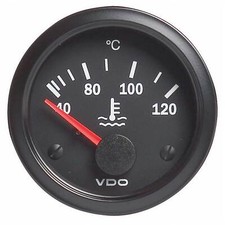 VDO Vision Water Temperature Gauge, 52mm Electrical (40-120 degrees C)
