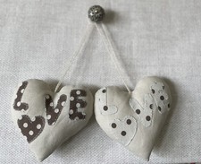 Pair Of Heart Door Hangers in