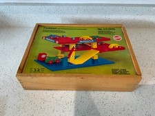 Vintage Parkhaus Wooden Child's Multi-layer Parking Garage construction Play Set