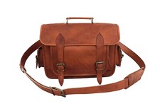 16" Leather Messenger
