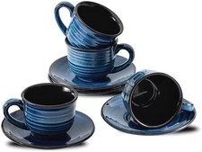 Cups Set of 4, 4 Ounce Ceramic