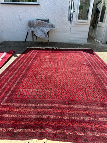 Handwoven afghan rug - handwoven,