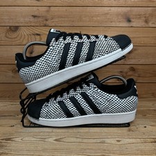 Adidas Trainers Mens Size UK 8 Superstar Snake Pack Core Black Originals Shoes