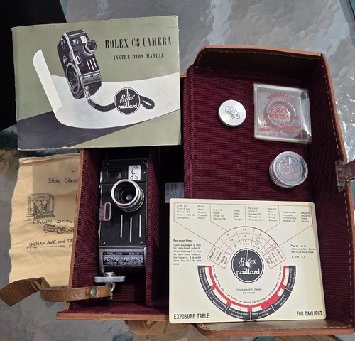 Bolex movie camera with - c8-s,