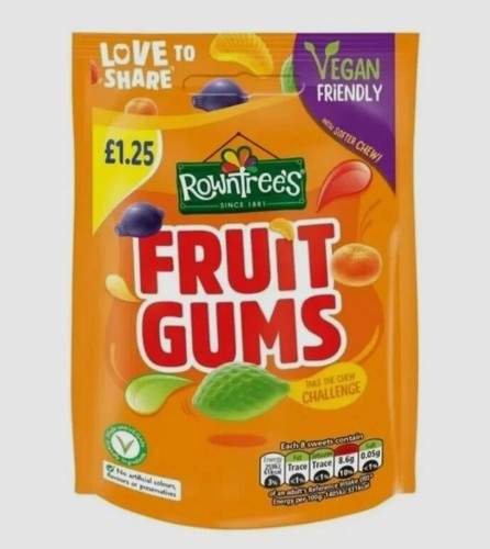 Rowntrees fruit gums - rowntrees,