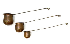 Vintage Brass Alcohol Ladles Whiskey Brandy Rum Measurement   B11