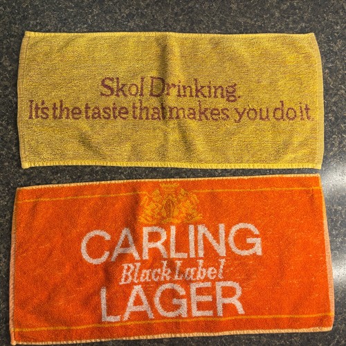 Bar towels vtg carling - towels,