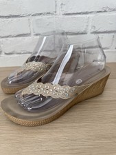 Pavers Gold Jewelled Slip On