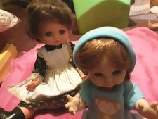 2 X Vintage Dolls 14" GA.DEA With Original Clothes and Toyse Doll. Please Read.