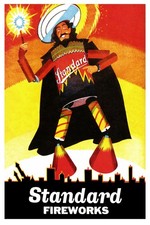 💥 Standard Fireworks Poster 🎆 - 1930s Art Deco - 24x36” -Hi-Res 💎 Rare