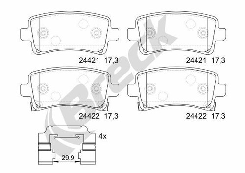 Brake pad set disc - brake, set,