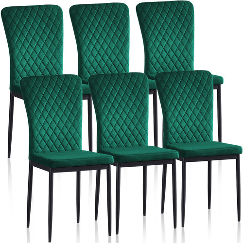 6pcs velvet dining - 4/6pcs,