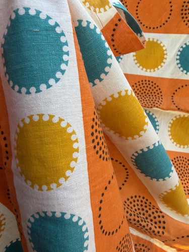 Vintage 1950s cotton screen - cotton,