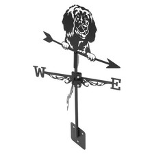  Dog Metal Weather Vane Outdoor Garden Sculpture Vintage Wind Direction