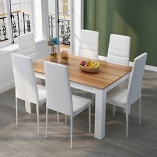 Oak dining table - dining,