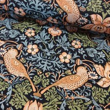 William Morris Strawberry Thief Collection Fabrics Quilting 110cm wide Per 50cm