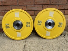 2 x 15kg LHF Competition Olympic Urethane Bumper Weight Plates