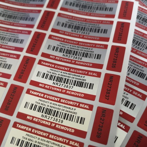 Tamper proof stickers - tamper,